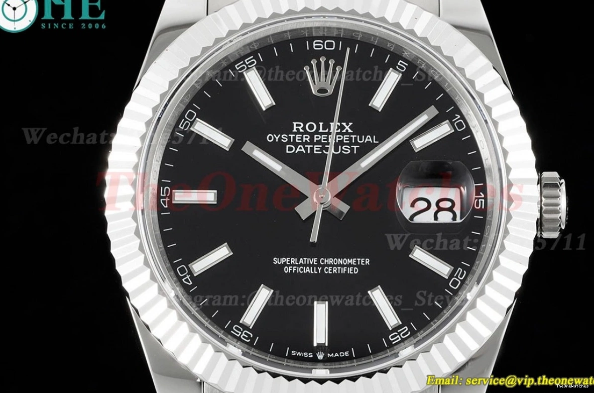 VR3235 126334 Oyster SS GMF 41mm Datejust SS Black 0405